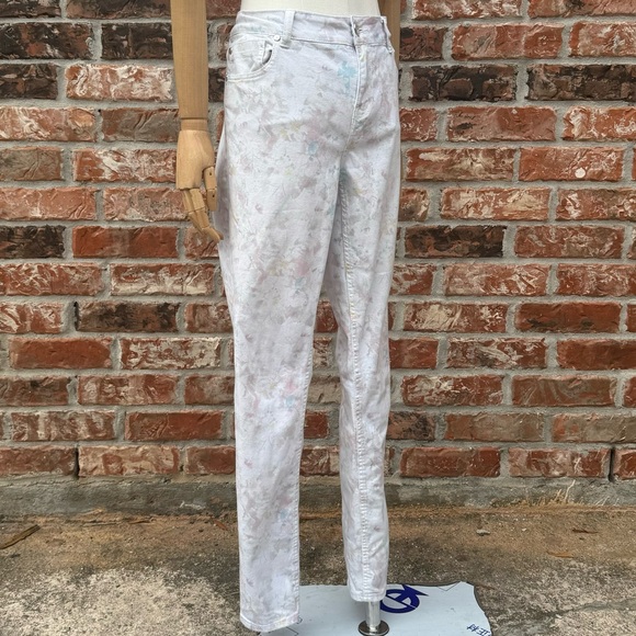 Anthropologie Wandering Watercolor floral print jeans /29 / Excellent condition - Picture 6 of 16